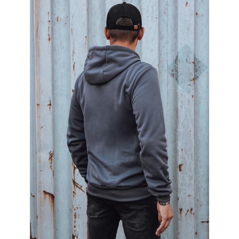 Pánská mikina s kapucí BELA tmavě šedá