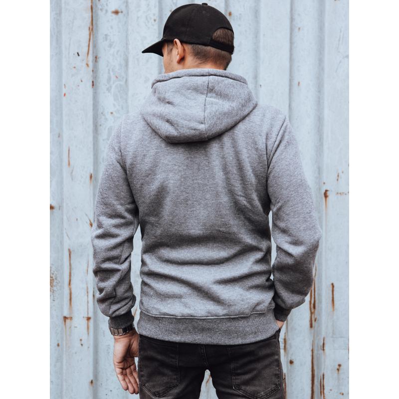 Pánská mikina s kapucí BELAS tmavě šedá
