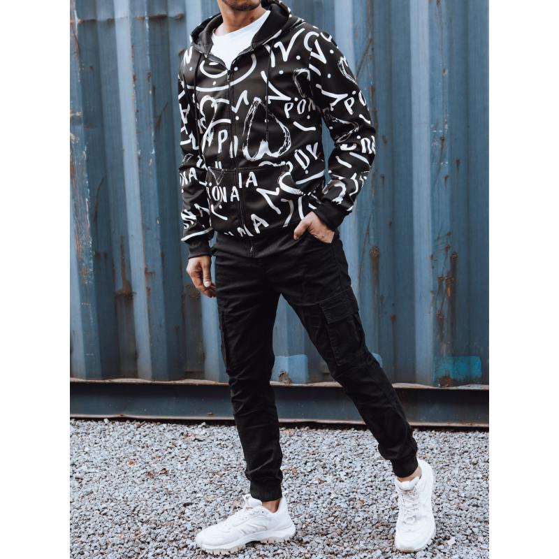 Pánska mikina s kapucňou SAVA čierna