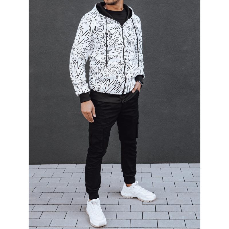 Pánská mikina s kapucí SERA bílá