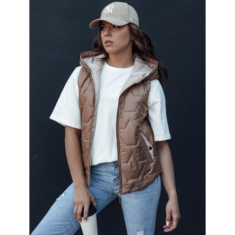 Dámská prošívaná vesta NICOLAS zlatá