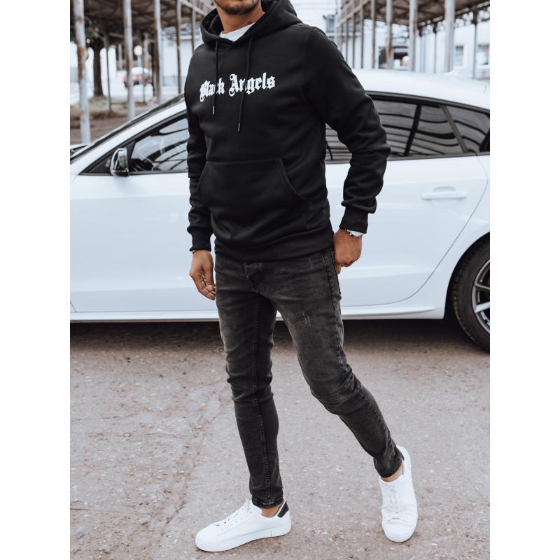 Pánská mikina s kapucí URAS černá