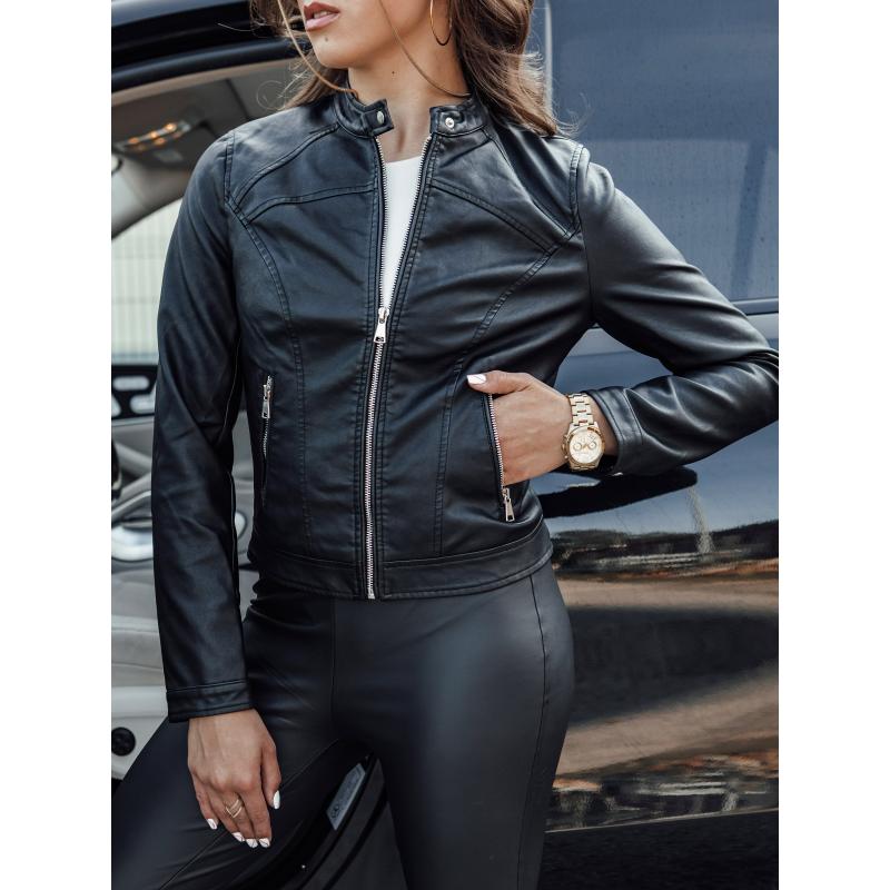 Dámská kožená bunda TIFANNY černá