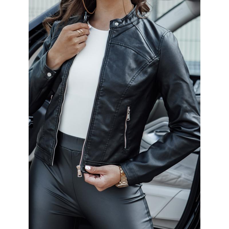 Dámská kožená bunda TIFANNY černá
