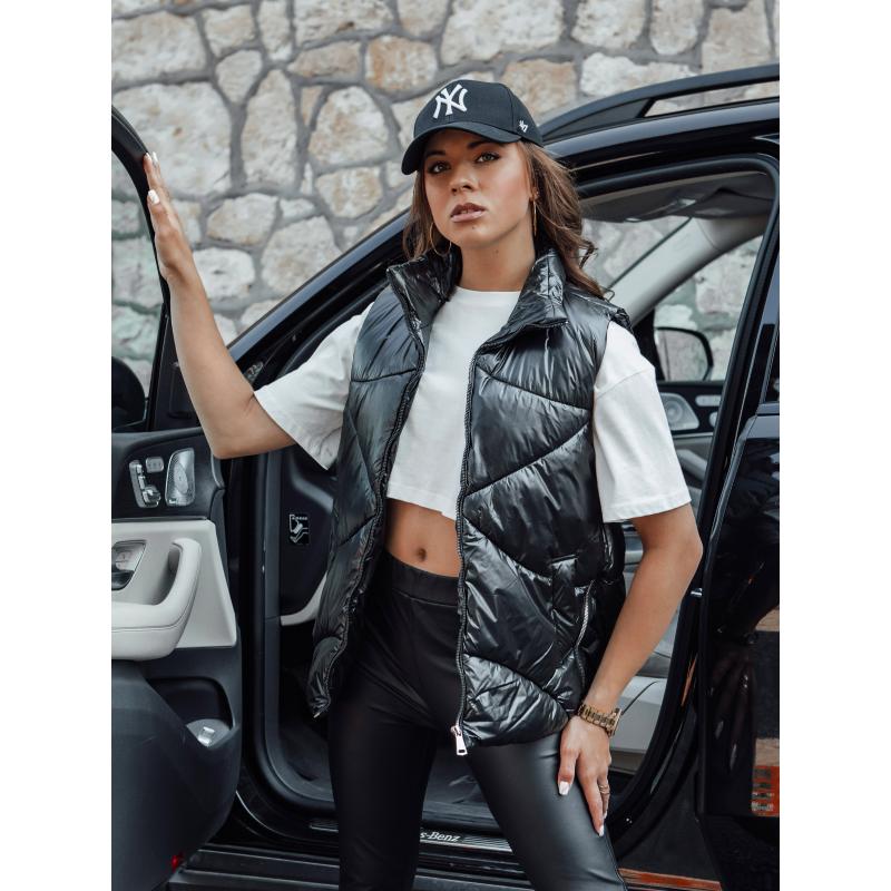 Dámská prošívaná vesta HOLO černá