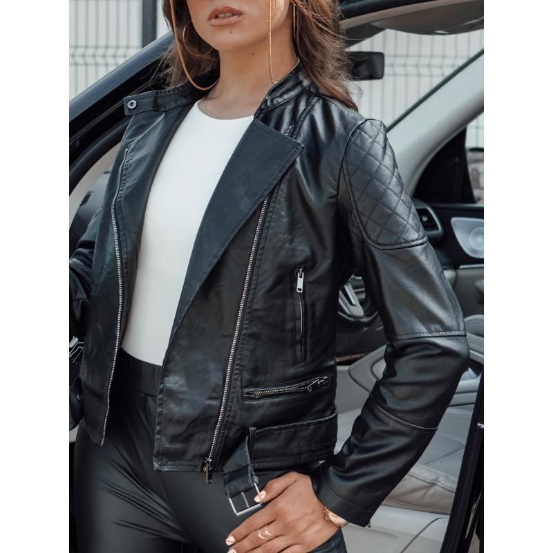 Női bőrdzseki ERIPA fekete