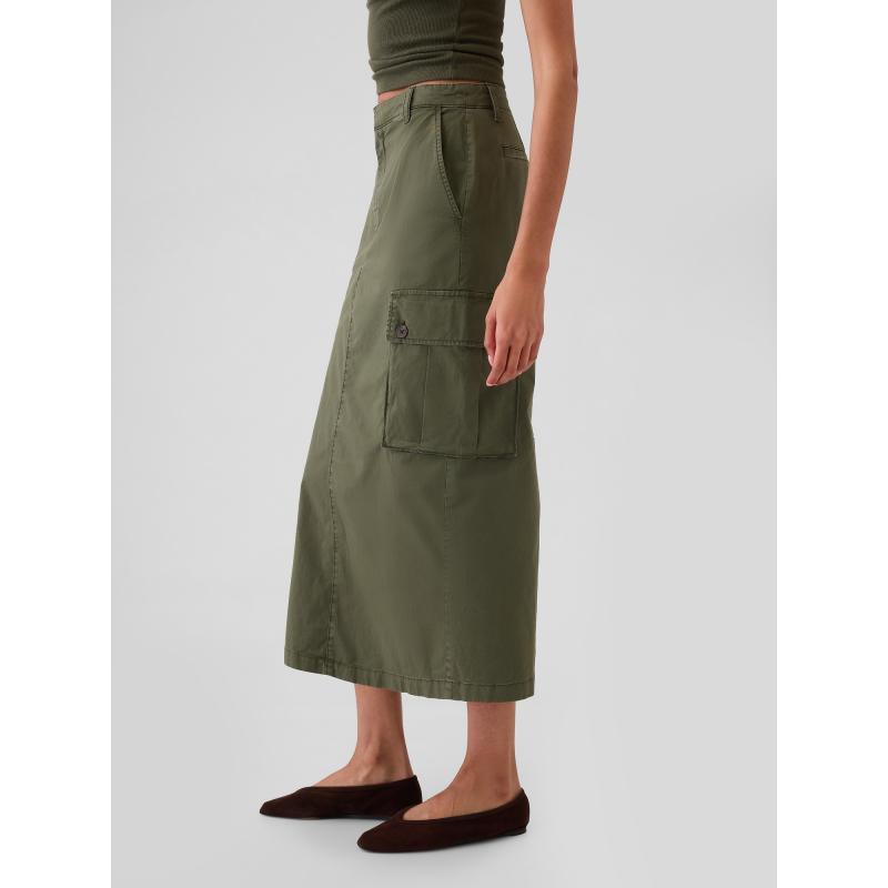 Midi szoknya zsebekkel Utility Cargo