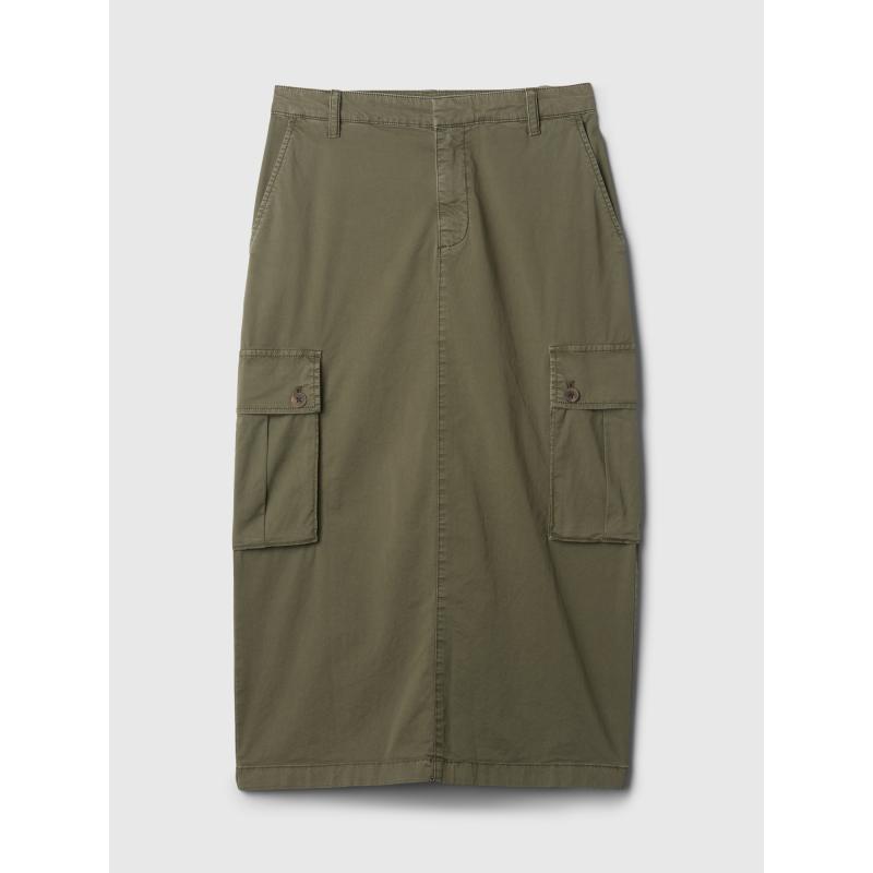 Midi szoknya zsebekkel Utility Cargo
