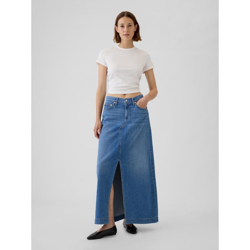 Džínová maxi sukně UltraSoft