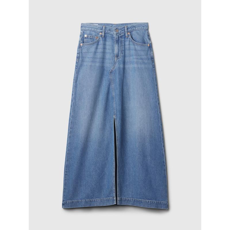 Džínová maxi sukně UltraSoft