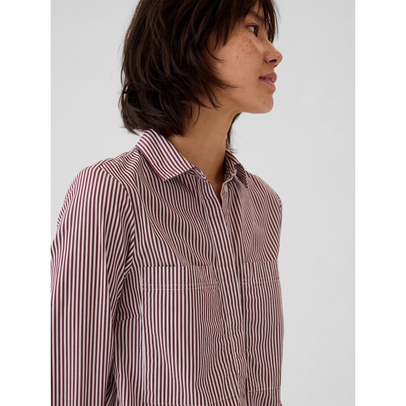 Csíkos ing mini ruha