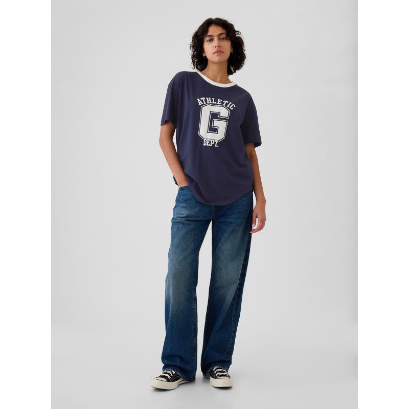 Oversize csíkos póló Athletic