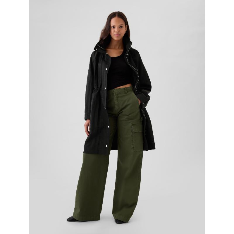 Nylonová oversize parka