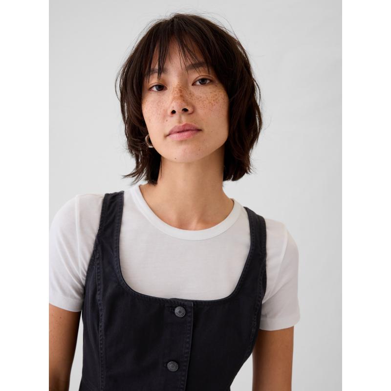 Denim miniruha Utility