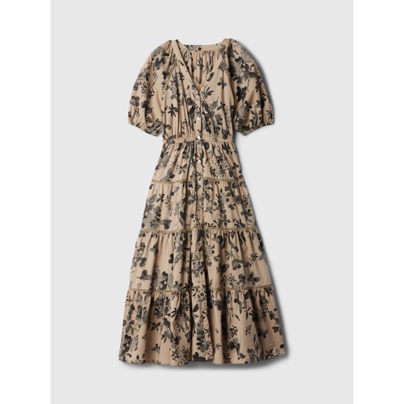 Virágos póló Maxi ruha