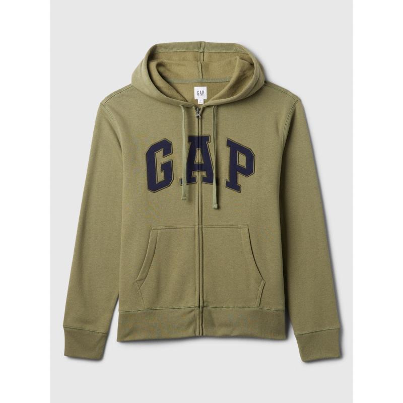 Cipzáras logós pulóver