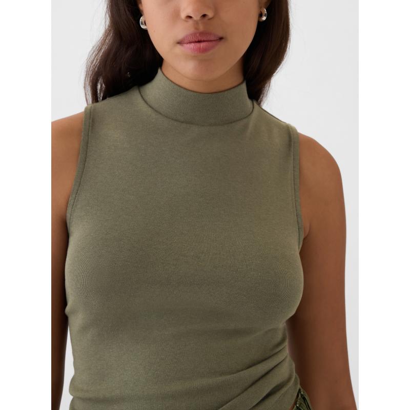 Pletený top bez rukávov