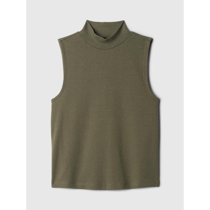 Pletený top bez rukávov