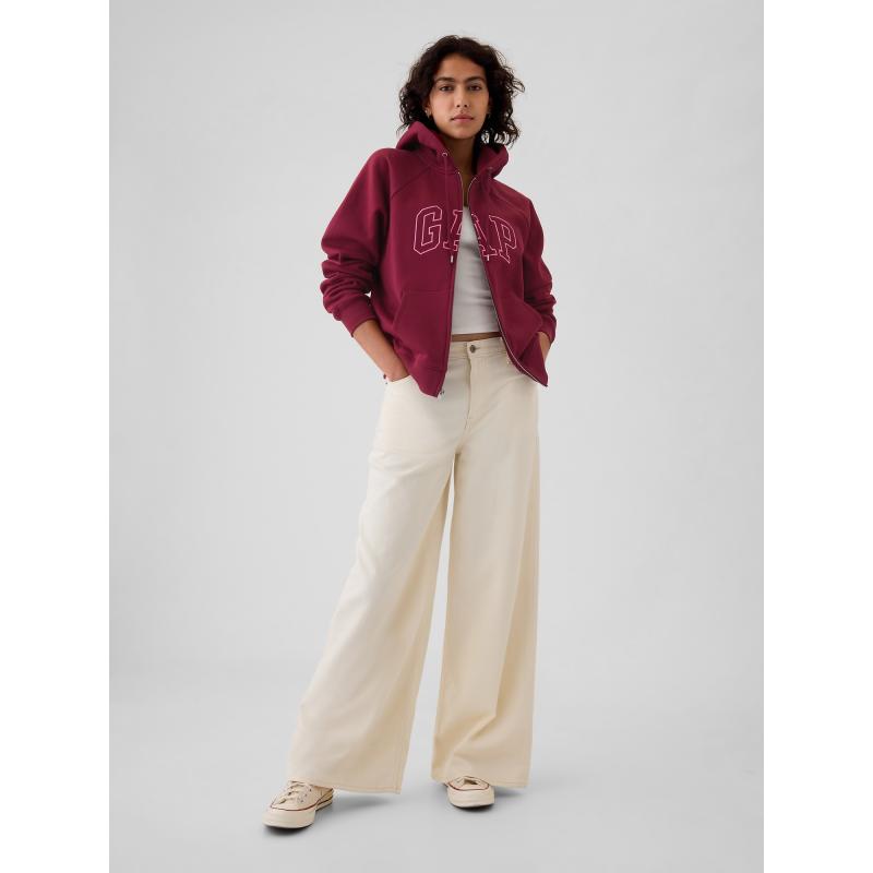 Vintage puha cipzáras pulóver