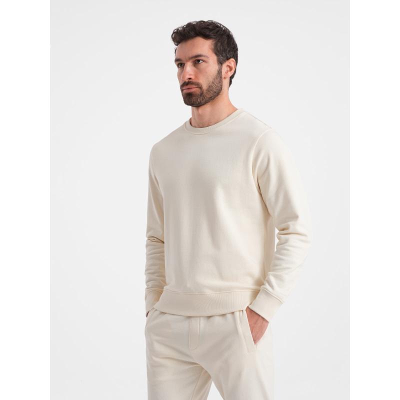 Pánská souprava mikina + tepláky krémová V11 Z78