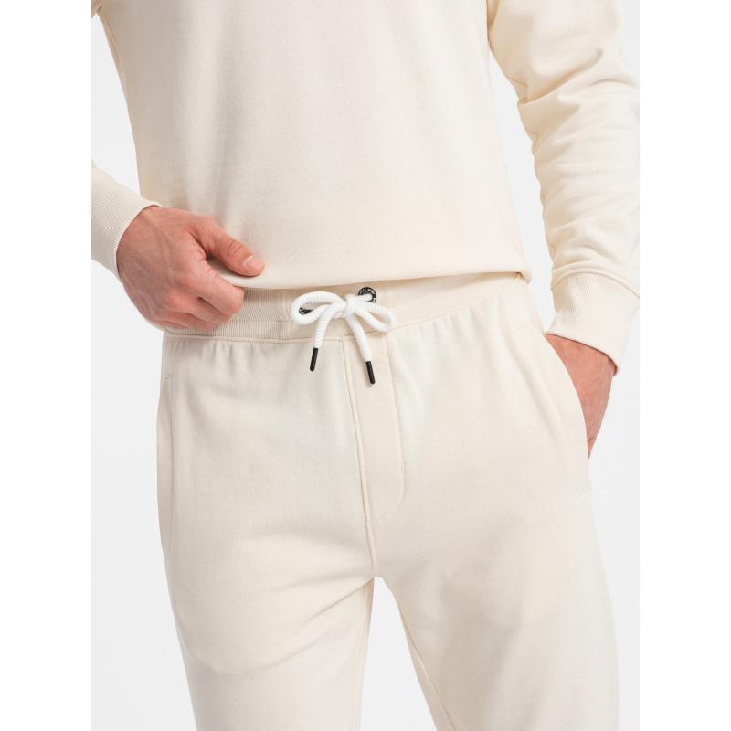 Pánská souprava mikina + tepláky krémová V11 Z78