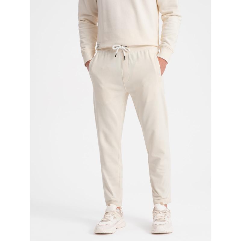 Pánská souprava mikina + tepláky krémová V11 Z78