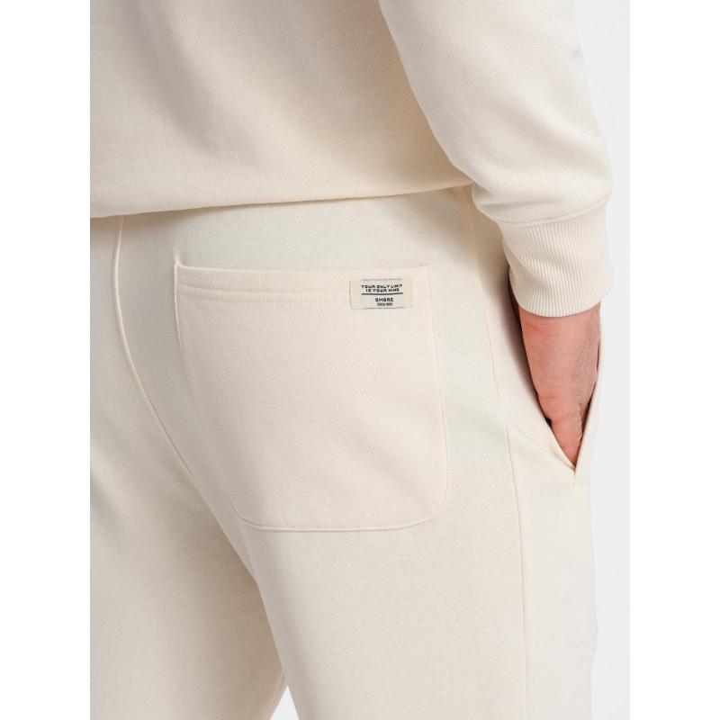 Pánská souprava mikina + tepláky krémová V11 Z78