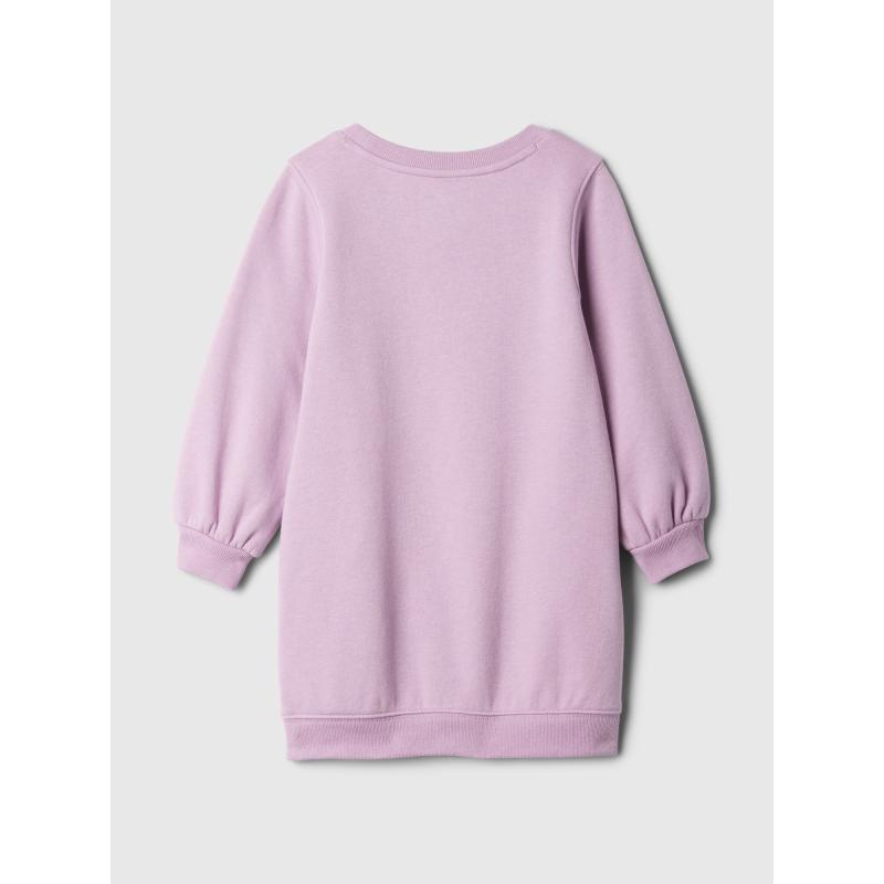 Baby mikinové šaty s logem