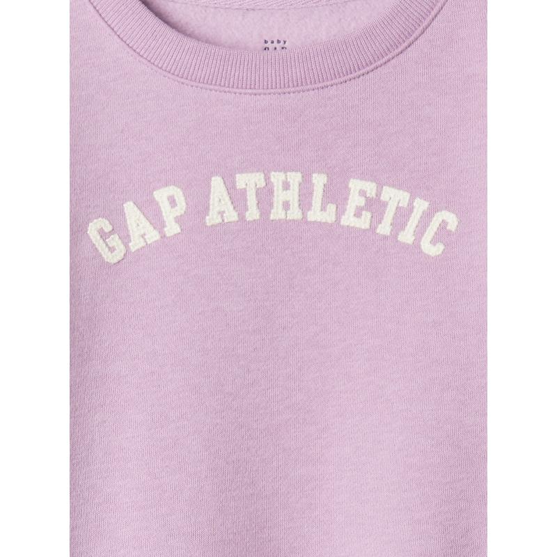 Baby mikinové šaty s logem