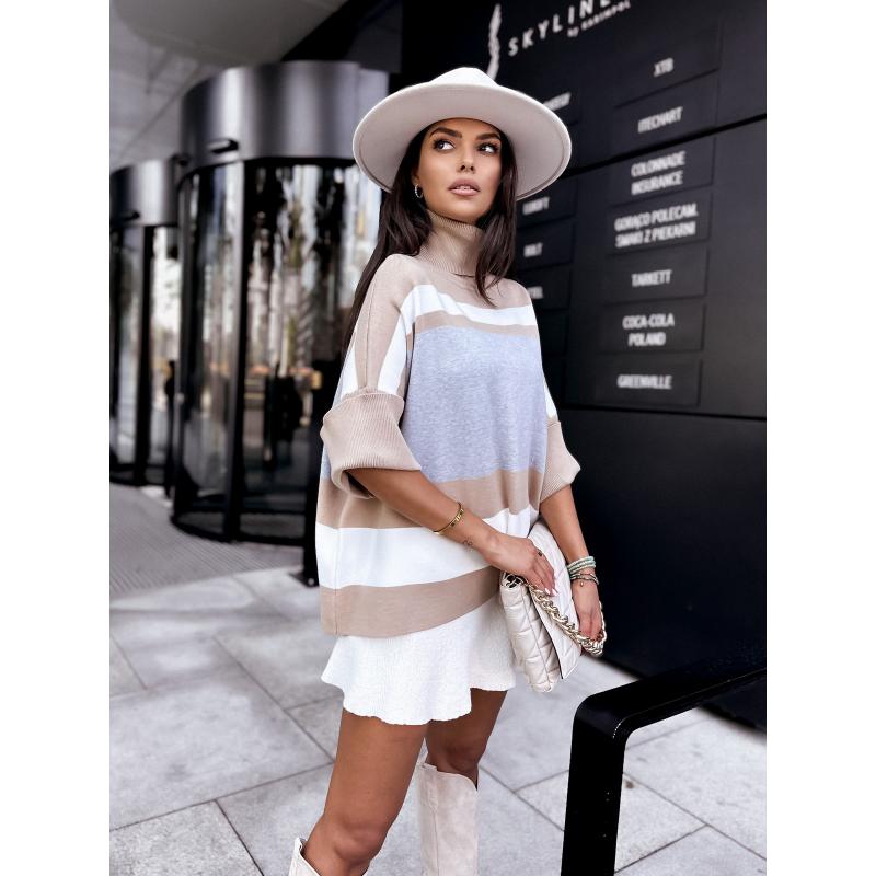 Dámsky oversize sveter ZEPHYR sivý