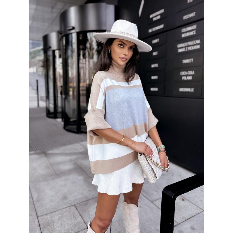 Dámsky oversize sveter ZEPHYR sivý