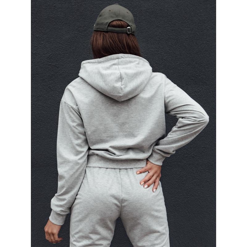 Dámská mikina TRENDHOOD světle šedá