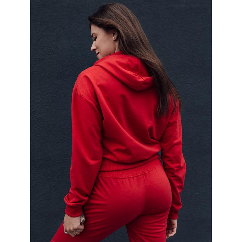 Dámská mikina TRENDHOOD s kapucí červená