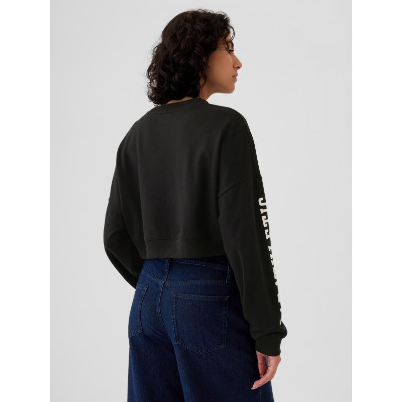 Crop pulóver logóval