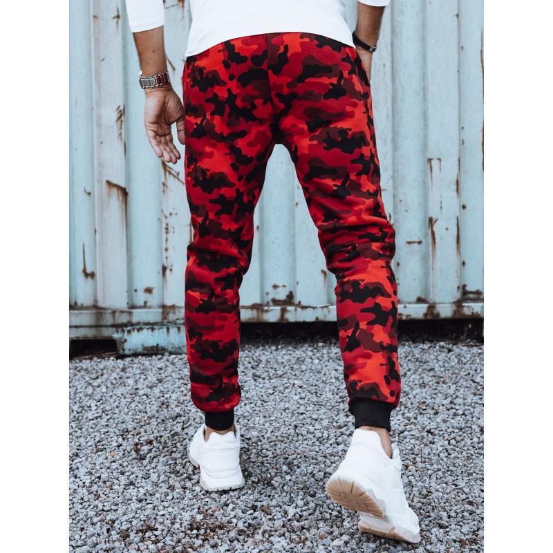 Férfi moro nyomtatott melegítőnadrág piros