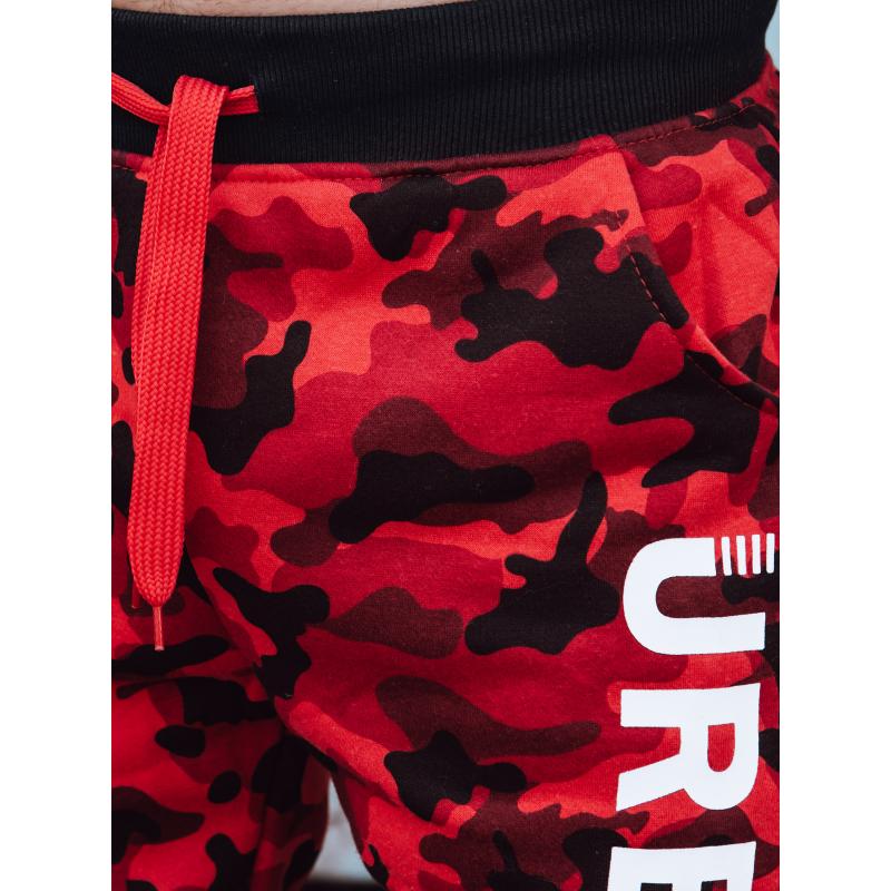 Férfi moro nyomtatott melegítőnadrág piros