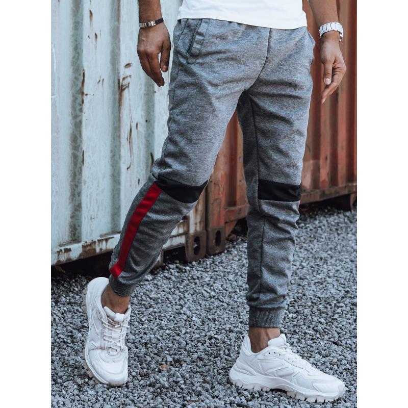 Pánské tepláky se stahovací šňůrkou antracitové