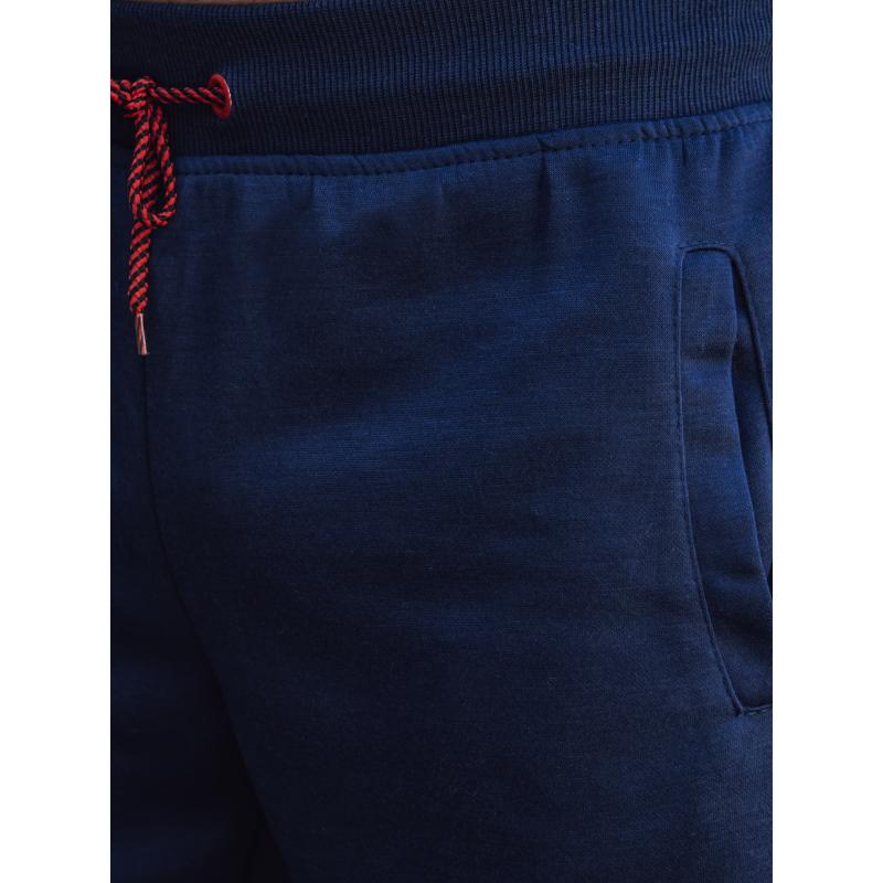 Férfi húzózsinóros melegítőnadrág sötétkék