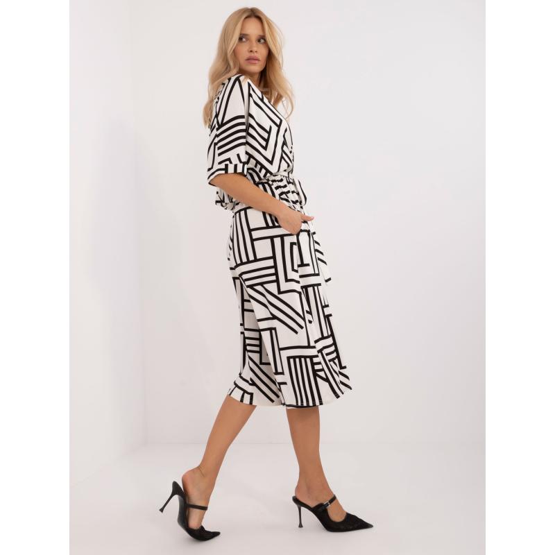 Dámský overal s culotte s kalhotami ecru 