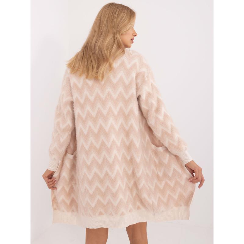 Dámský svetr vzorovaný béžový