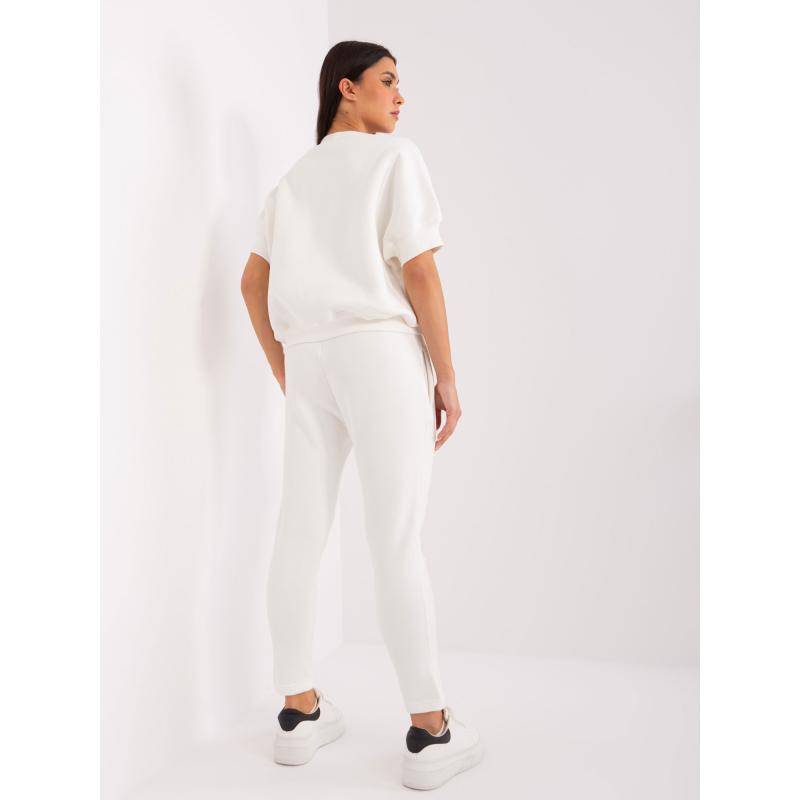 Dámská tepláková souprava s mikinou ecru 