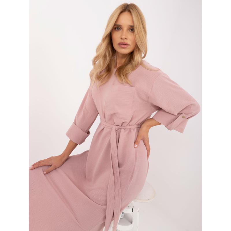 Dámské šaty s kapsičkou růžové