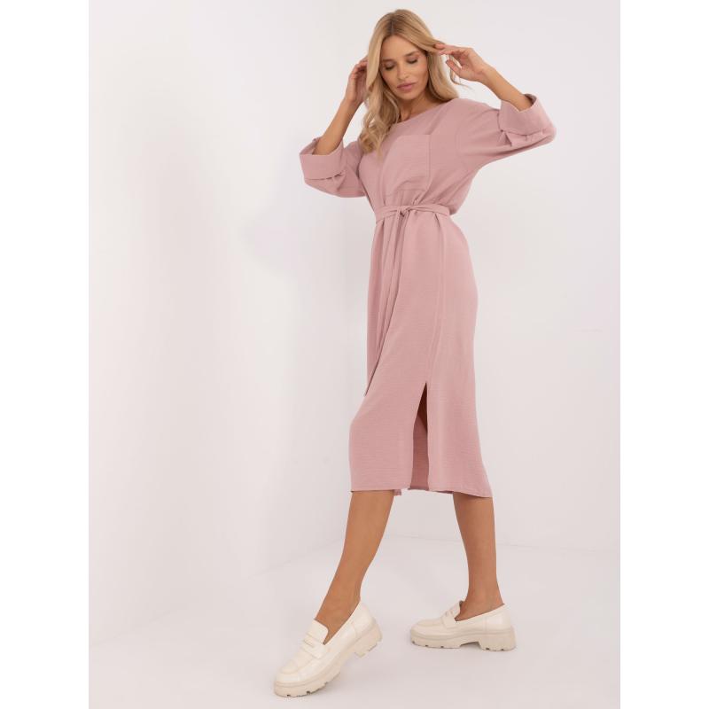 Dámské šaty s kapsičkou růžové