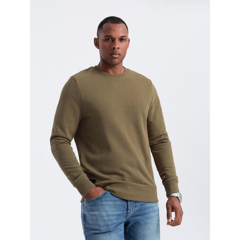 Pánská bavlněná mikina BASIC olivová 