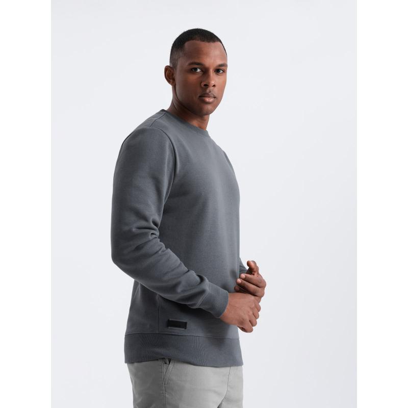 Pánská bavlněná mikina BASIC mikina grafitová 