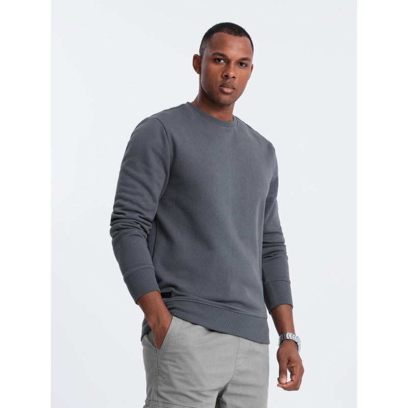 Pánská bavlněná mikina BASIC mikina grafitová 