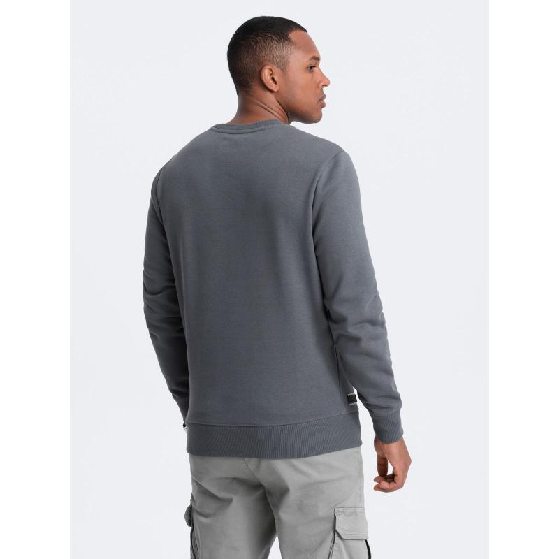 Pánská bavlněná mikina BASIC mikina grafitová 