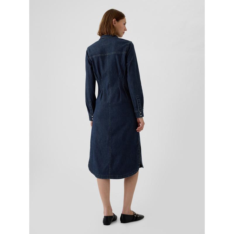 Džínové midi šaty Western