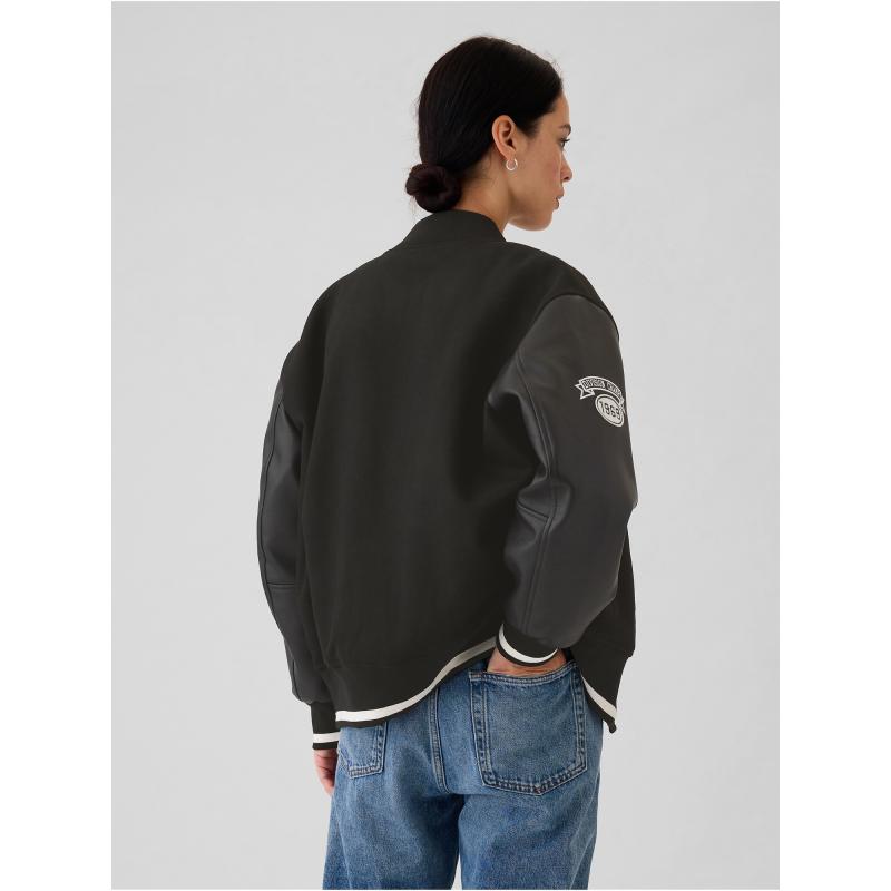 Vlněný oversize bomber