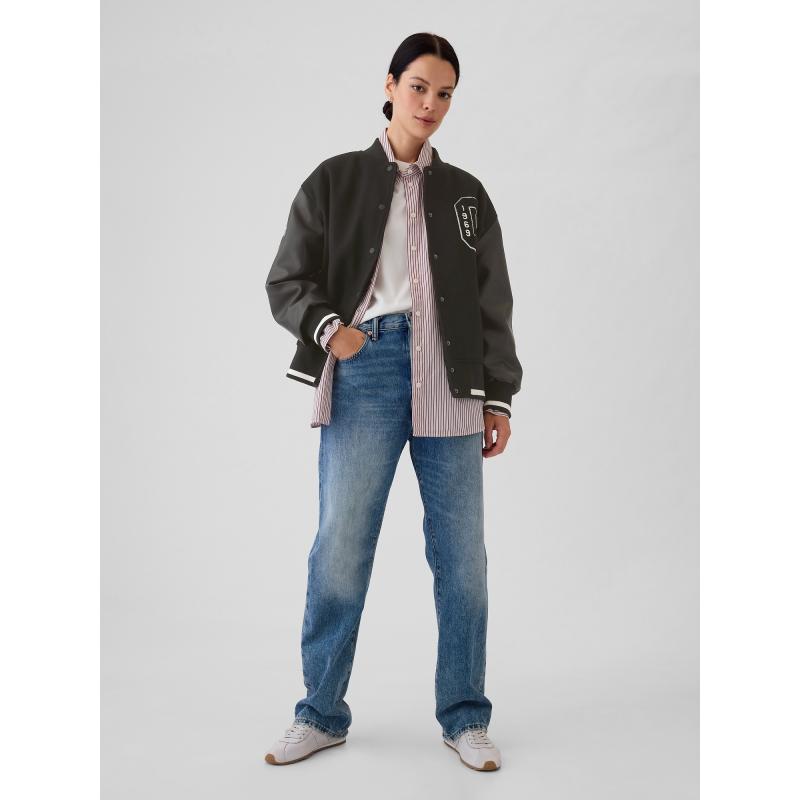 Vlněný oversize bomber